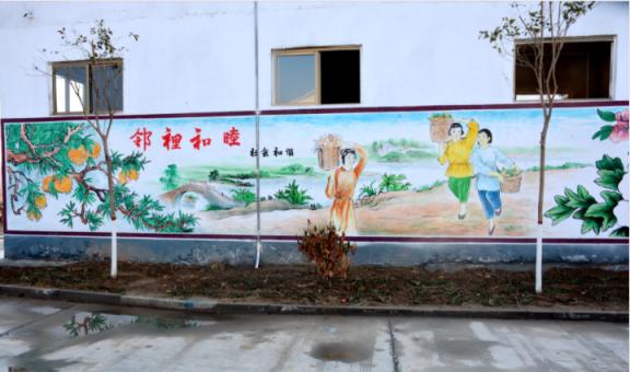 荥阳乡镇文化墙 乡风文明焕发新活力